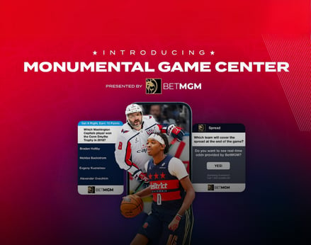 Monumental Sports Network to Launch Integrated Sports Betting and Gamification Features for Capitals and Wizards Streams